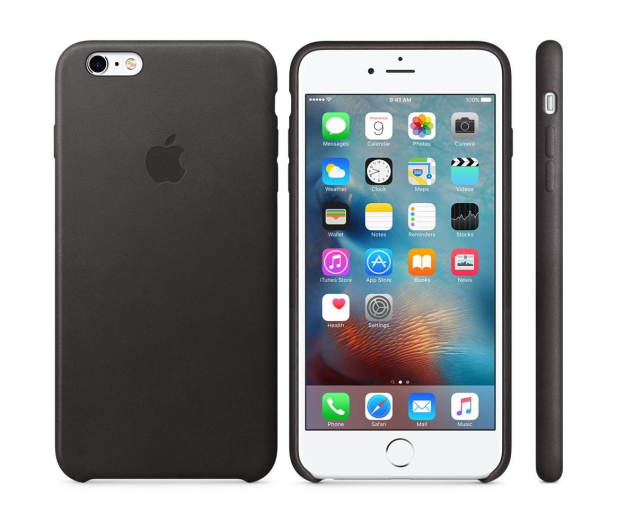 Apple iPhone 6s Plus Leather Case czarny - 259482 - zdjęcie 2